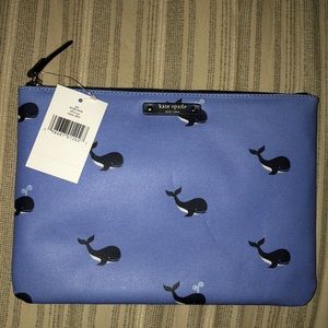 Kate spade whale clutch.